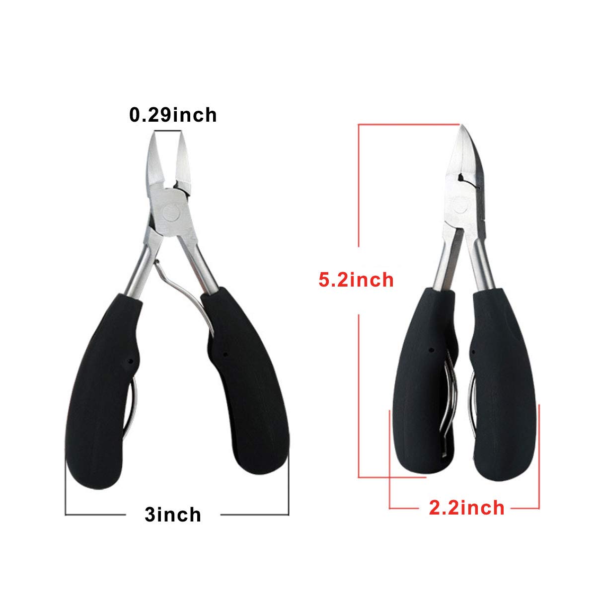 Adofect 5 PCS Toenail Clipper Professional Toenail Cutter Trimmer Set for Ingrown or Thick Toenails, Podiatrist Toenail Tools: Beauty