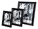 Kiera Grace Contemporary luxury-frames, 5 x 7, Black with Raised Leaf Border