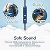 Kids-HeadphonesiClever-Children-Headphone-Over-EarOptional-Volume-Limiter-with-Mic-Foldable-35mm-Aux-Nylon-Cable-Children-Headphones-On-Ear-for-iPad-Tablet-Airplane-School-Blue iClever Kids Headphones, Children Headphone, Volume Limiter with Mic, Foldable Headphones, 3.5mm Aux Nylon Cable…