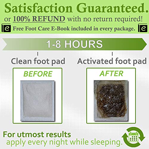 Dr. Entre's Foot Pads: Organic All Natural Formula for Impurity Removal, Pain Relief, Sleep Aid, Relaxation | Aroma Infused 10 Pack Free Foot Care E-Book Included