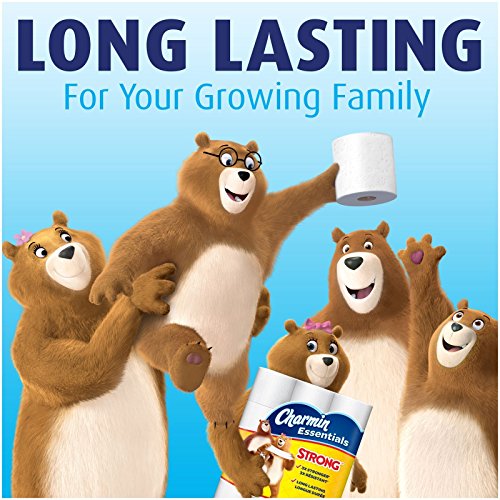 Charmin Essentials Strong Toilet Paper, Bath Tissue, Giant Roll, 6