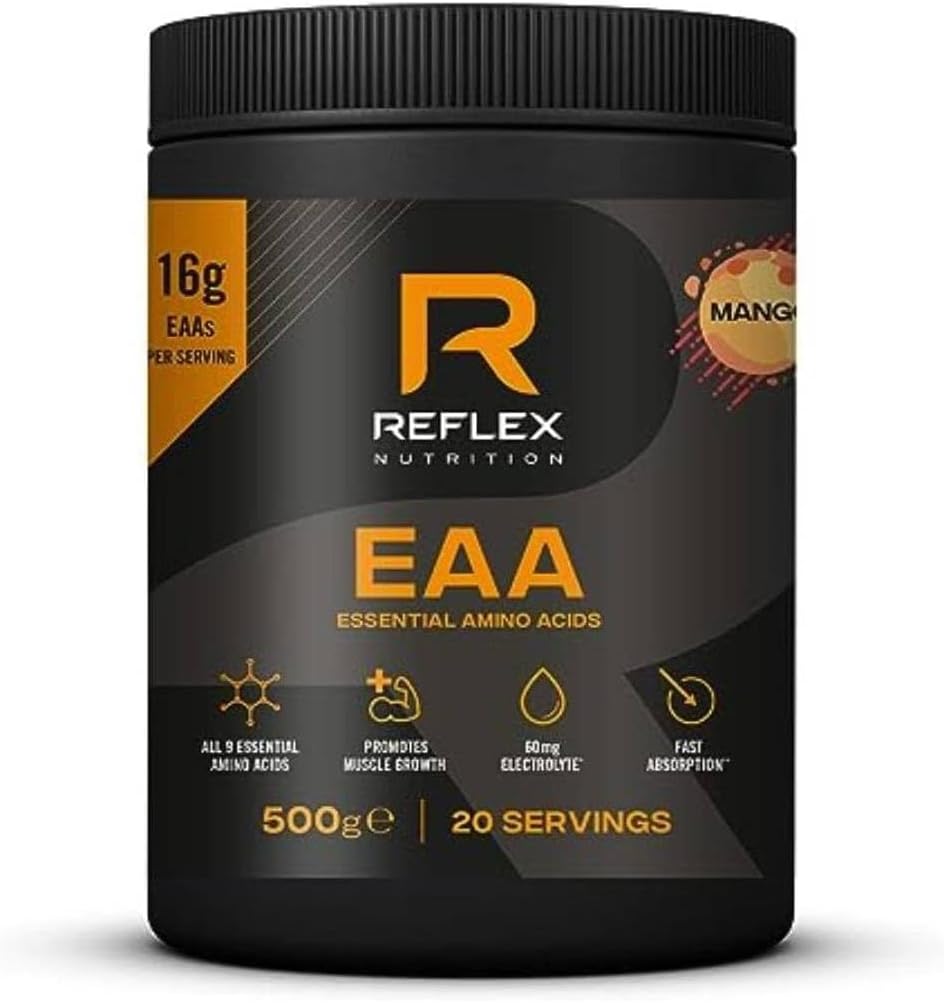 Reflex Nutrition EAA Complete Essential Amino Acids 16g Mango 500g 20 servings