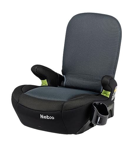 Nebio ネビオ ジュニアシート R129 ISOFIX ラップピット 125～150cm 小学生 2way ブースターシート 低反発クッション 洗えるカバー 取付簡単 LapPit