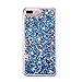 iPhone 6s Plus case,iPhone 6 Plus case, liujie Liquid, Cool Quicksand Moving Stars Bling Glitter Floating Dynamic Flowing Case Liquid Cover for iPhone 6 Plus 5.5 inch (ZS Dark Blue)