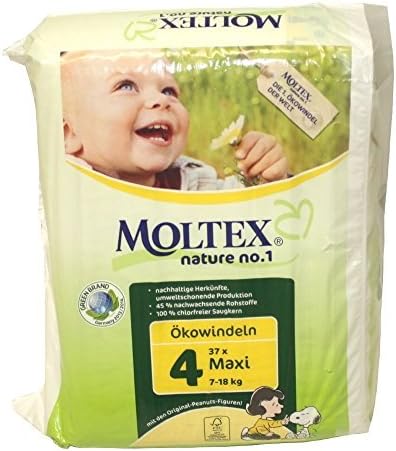 Nature No1 Eco Nappies Maxi Size of 37 by Moltex