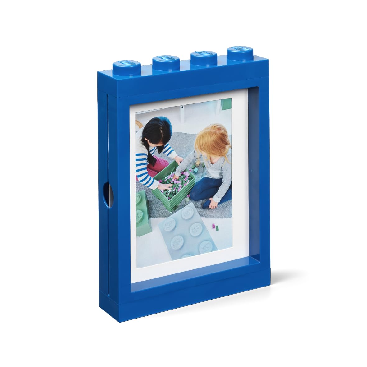 LEGO Picture Frame for Photos 10x15 cm BLUE | Stylish and Fun Photo Frame for Kids, Family and Bedroom Decor | Perfect Frame for Wall Art, Living Room Decor, Room Accessories & More
