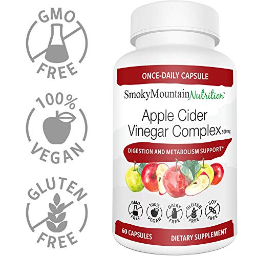 Organic Apple Cider Vinegar Complex (60 Capsules) ACV Weight Loss Pills