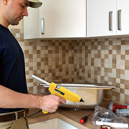 Hot Glue Gun 100W Dual Power High Temp Heavy Duty Melt Glue Gun Kit with 20 Pcs Premium Glue Sticks for Arts & Crafts Use,Christmas Decoration/GiftsHot Glue Gun 100W Dual Power High Temp Heavy Duty Me