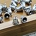 IDS Pack of 20 Antique Silver Tone Jingle Bell Charms Pendants for Jewelry Making