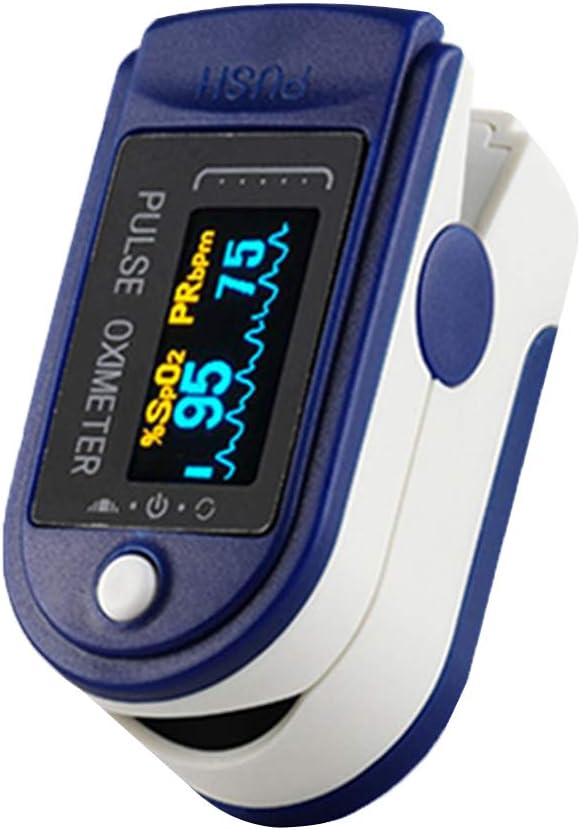 Pulse Oximeter for Adult, Oxygen Saturation Monitor Finger Blood Oxygen Monitor Heart Rate