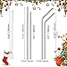 VEHHE Reusable Metal Stainless Steel Straws with Case BPA Free 10 set (10.5in +8.5in)