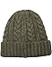 Dahlia Mens Skullies & Beanies - Wool Cable Knit, Slouch, Dual Layer Winter Hats