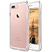 ULAK Clear Case for iPhone 8 Plus, iPhone 7 Plus Protective Soft Cover with Reinforced Frame Slim TPU Gel Case for Apple iPhone 7 Plus/8 Plus [Larger Screen Size], Clear Back&Gold Frame