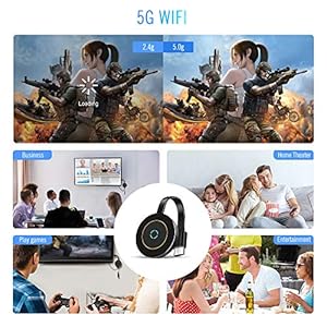 Wireless WiFi Display Dongle HDMI,5GHz+2.4GHz WiFi Wireless Mini Screen Share Display Receiver 1080HD,Wireless Display… - immagine 6