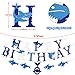 Shark Birthday Party Decorations, Shark Happy Birthday Banner Shark Balloons Large Shark Foil Balloon for Kids 1st 2nd 3rd 4th 5th 6th 10th Under the Sea Ocean Shark Theme Birthday Party Supplies