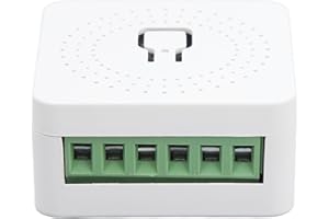 Wisoqu Mini Smart WiFi Switch Module Concealed Wall Light Control for Home DIY, 16A AC100‑240V, for Assistant, Smartlife App,