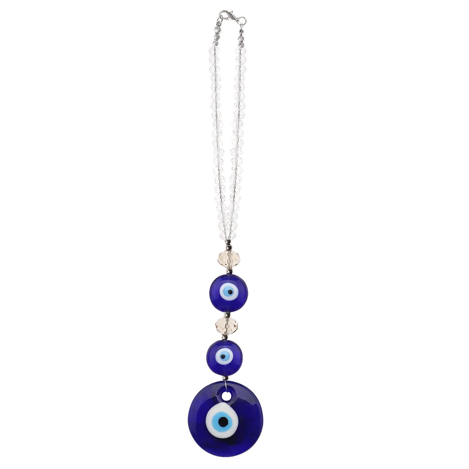 eMagTech Evil Eye Hanging Ornament Turkish Eye Pendant Lucky Protection Charm Decoration for Rear View Mirror Balcony Office Door Window Home Decor