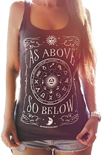 Robiear Women Workout Printing Vest Top Gym Fitness Yoga Lift