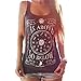 Robiear Women Workout Printing Vest Top Gym Fitness Yoga Lift
