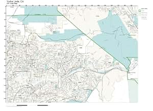 Amazon.com: ZIP Code Wall Map of Yorba Linda, CA ZIP Code Map Laminated