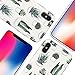 iPhone X case, Sankton Slim-Fit Anti-Scratch Shock-Proof Anti-Finger IMD Soft TPU cover with Design Pattern for iPhone X 2017 (Cacti)