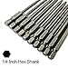 10 Pieces Torx Security Head Screwdriver Drill Set T6 T7 T8 T10 T15 T20 T25 T27 T30 T40 Torx Bits 1/4 Inch Magnetic Hex Shank 4 Inch Length S2 Steel Tamper Proof Star Screwdriver Bits Tools