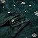 Exclusivo Mezcla Starry Flannel Fleece Large Throw Blanket, Golden Snowflakes& Stars( 50