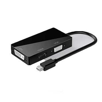 IGRNG Mini portátil Cubo 3-en-1 Convertidor Mini DP para HDMI/DVI ...