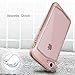 iPhone 8 Case, iPhone 7 Case, Clear Scratch Resistant Transparent Back Cover  with  TPU Rubber Shock Bumper for iPhone 8 & iPhone 7 Air Space Shockproof -Rose Gold