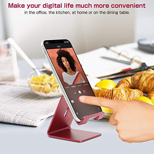image for Urmust Desk Cell Phone Stand Holder Aluminum Phone Dock Cradle Compati