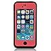 iPhone 5C WaterProof Case, iPhone 5C Case, Zoumba Waterproof Phone Case Cover For Apple iPhone 5C Shock-Absorbing Bumper Dirtproof SnowProof - Pink