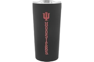 Decorvo Indiana Tumbler - Black Double Walled Insulated Travel Thermos with Slide Lid - 18 oz