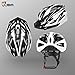JBM Adult Cycling Bike Helmet Specialized for Men Women Safety Protection CPSC Certified (18 Colors) Black/Red / Blue/Pink / Silver Adjustable Lightweight Helmet with Reflective Stripe and Remova