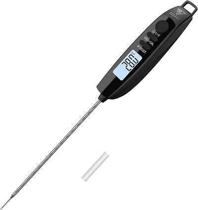 DOQAUS Digital Meat Thermometer Probe 304 Stainless, Backlit, 0.1C, -50C to 300C