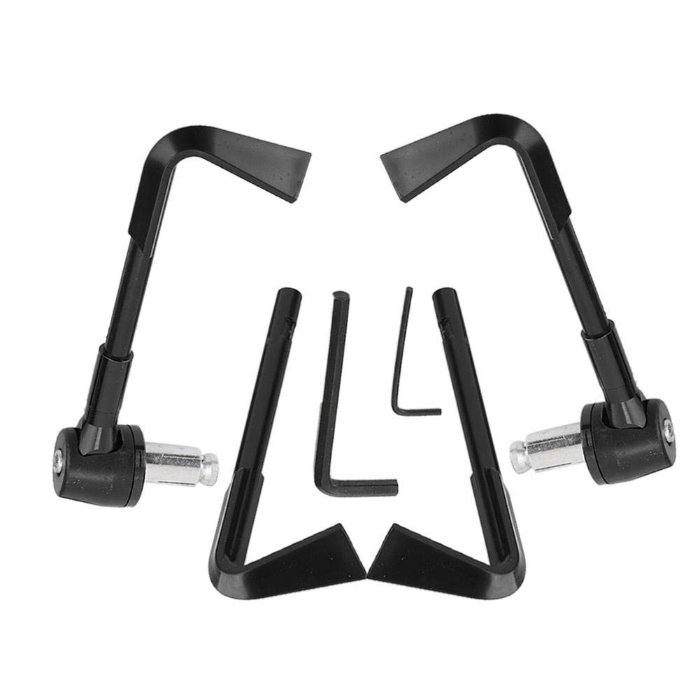 CNC Motorcycle Handlebar Handgrip Guard, Fit for Motorbike Brake Levers Protector, Black Motorcycle Protector