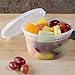 SunnyCare® 12 oz.Microwavable Translucent Plastic Deli Container with Lid -(Case of 250)