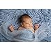 Newborn Photo Props Faux Fur 29.5x19.7inch Baby Photoshoot Props Decor Backdropsky Blue