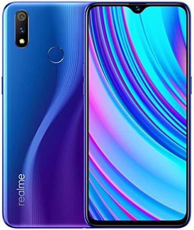 Original Realme X Lite 4G+64GB Mobile Phone Android 4G LTE Snapdragon 710 Octa Core 6.3" 3 Cameras Back Fingerprint 20W Super VOOC 4045mAh Support Google-by (CTM Global Store) (4G+64GB Blue)