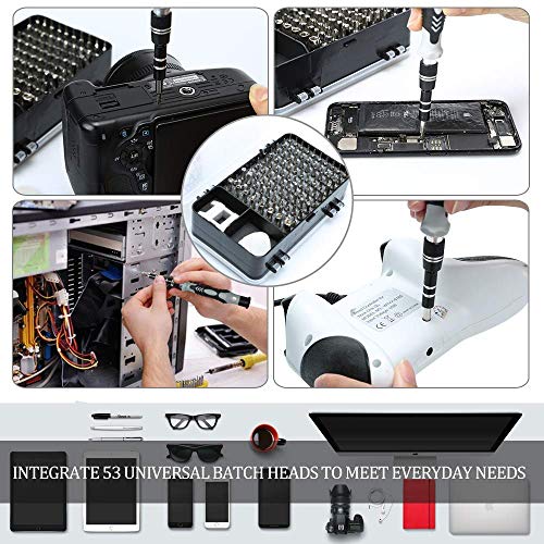 Precision Screwdriver Set, E.Durable 115 in 1 Magnetic Screwdriver Bit Set with Case Professional Screwdriver Repair Tool Kit for iPhone Xs/XS Max/XR/X/8/7/6/Plus,Cellphone/Computer/Tablet/PC