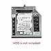 QNINE 2nd HDD SSD Hard Drive Caddy Tray Replacement for Lenovo Thinkpad T400 T400s T410 T410s T420s T430s T500 W500, Internal Laptop CD DVD ROM Optical Modular Bay Adapter to 2.5 Inch 9.5mm