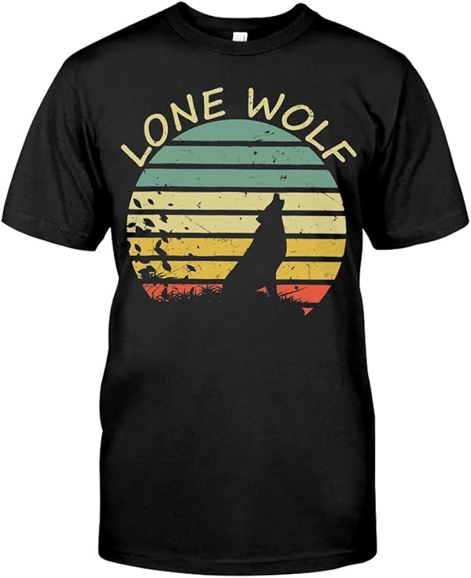 Vintage Lone Wolf TShirt Fashion