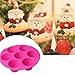 SHareling 7 Cavity Silicone Mold Muffin Pudding Mould Bakeware Round Cup Cake Pan Baking Tray (Random Color)