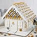 Gingerbread House Kit - Wilton Christmas Pre-Assembled House, Includes: House, Icing, Fondant, Candies, Decorating Bag & Tip - Bundled With Extra Candy!