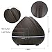Aroma Essential Oil Diffuser,400ml Ultrasonic Cool Mist Humidifier for Large Room-Wood Black