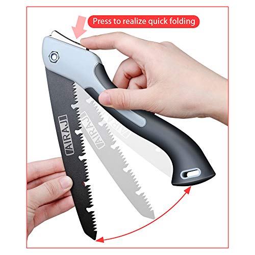 AIRAJ Professional Folding Saw, Portable 8" Multifunction Hand Saw