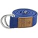 moonsix Canvas Web Belts for Men, Military Style D-ring Buckle Men's Belt, Blue