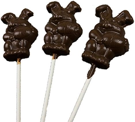 Peter Cottontail Easter Bunny Rabbit Holiday Lollipop Candy Snack Treats for Kids Children and Adults - Set of 3