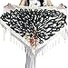 ZLTdream Women's Belly Dance Trangular Hip Scarf Grade Velvet White