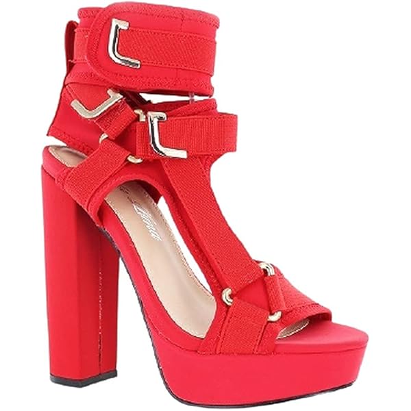 Amazon.com | PAZZLE KEANDRA-07B Women's Chunky Platform