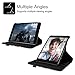 NIRVASENSE iPad Mini 1/2/3 Case - Multiple Angles Stand Case with Smart Cover Auto Sleep/Wake Feature for Apple iPad Mini 1 / iPad Mini 2 / iPad Mini 3, Composition Book Black